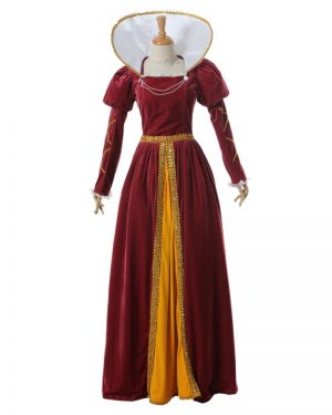 Vestido Medieval Luxo Vitoriano