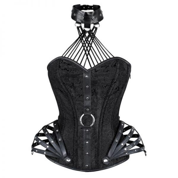 corselet preto pescoço